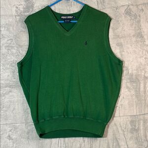 Ralph Lauren Polo Golf Green Sweater Vest Size Large